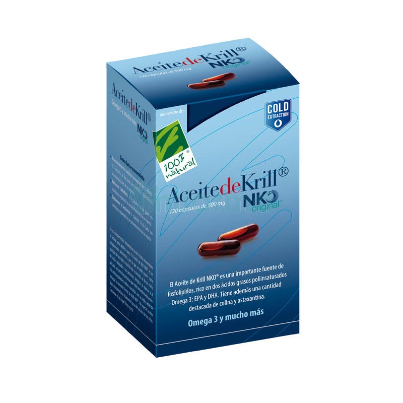 Aceite de Krill NKO Original 100 Natural 120 Capsulas