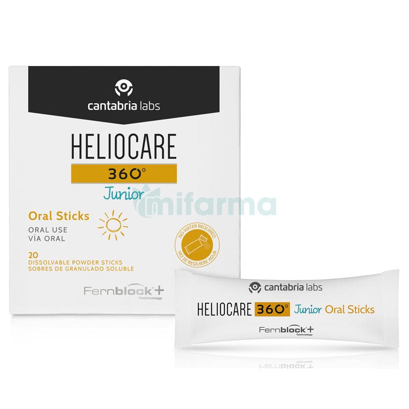 Heliocare 360 Junior Oral 20 Sticks de 1 gramo