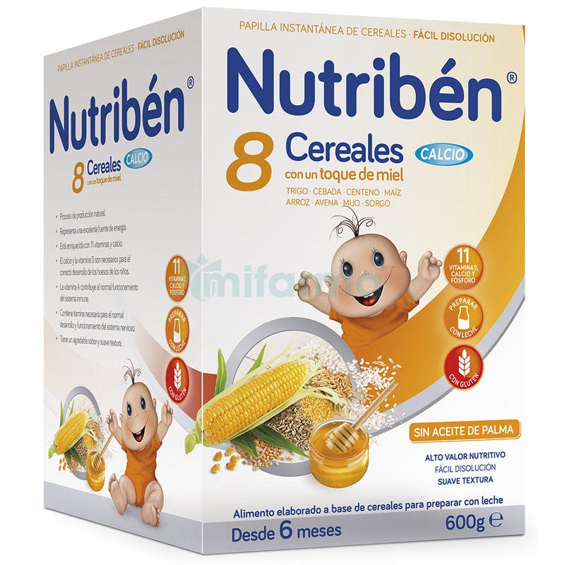 Nutriben 8 Cereales, Miel y Calcio 600g