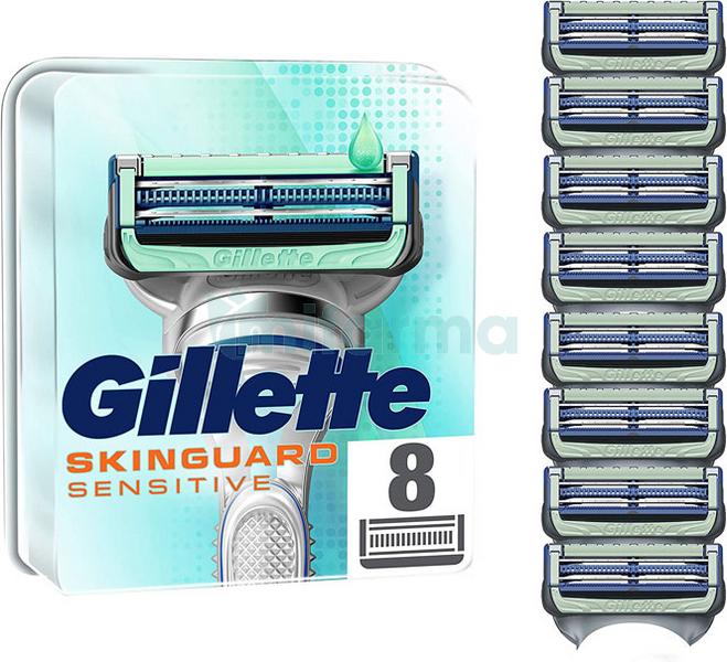 Gillette Skinguard Sensitive Recambios 8 uds
