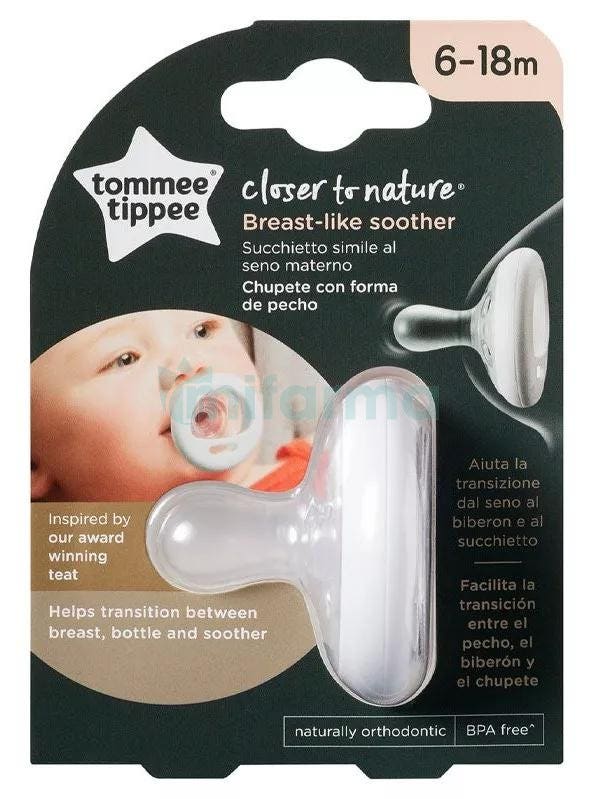 Chupete con Forma de Pecho Closer to Nature Tommee Tippee 6 18m