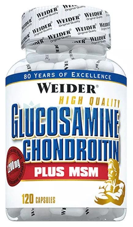 Weider Glucosamina CondroitinaMSM 120 Capsulas