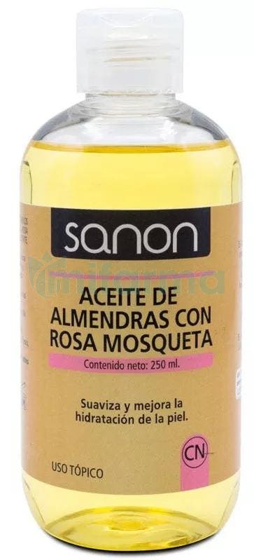 Sanon Aceite de Almendras con Rosa Mosqueta 250 ml