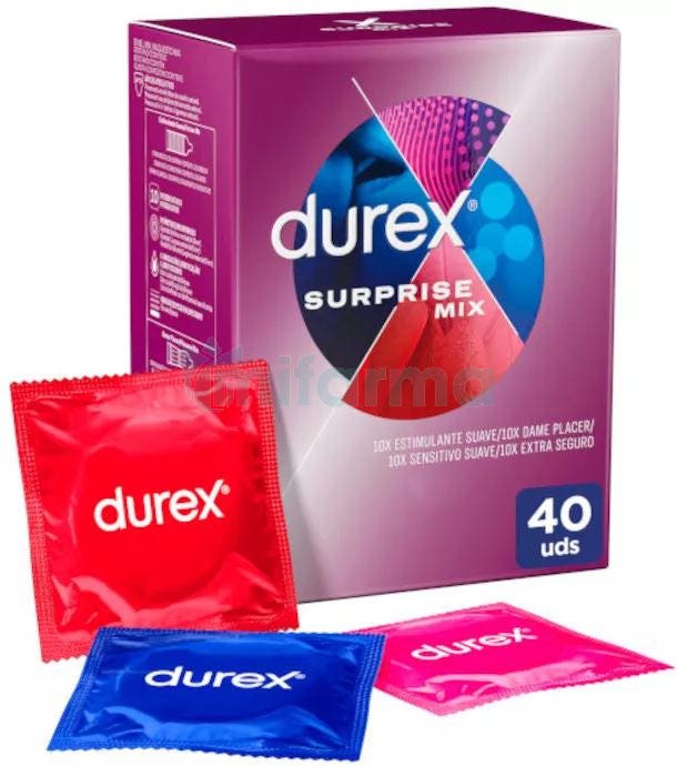 Durex Preservativos Mixtos Surprise Me 40 uds