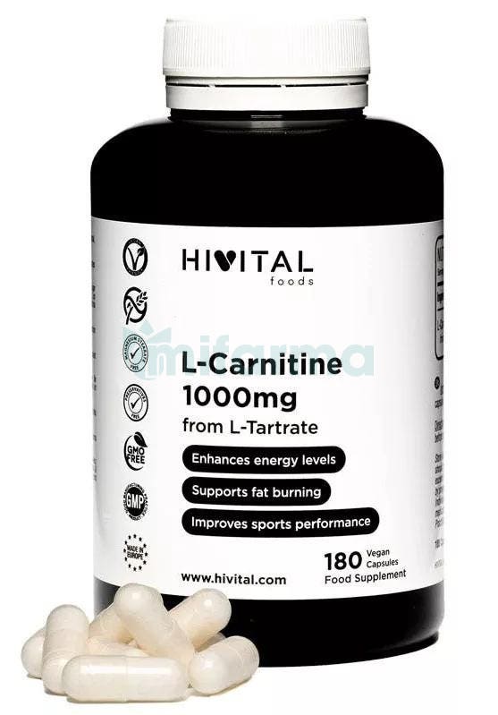 Hivital L-Carnitina 1000 mg 180 Capsulas
