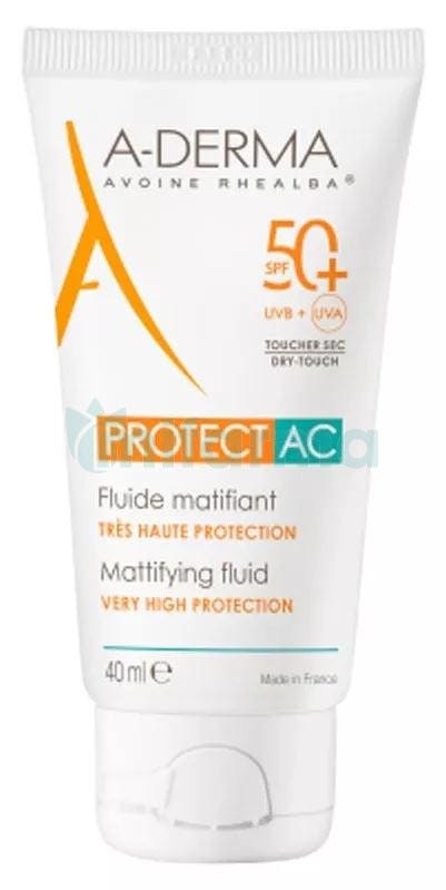 A Derma Protect AC Fluido Matificante SPF50  Piel Grasa 40ml