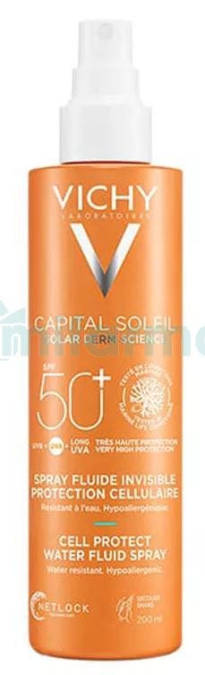 Vichy Capital Soleil Cell Protect Water Fluid Spray SPF50 200 ml