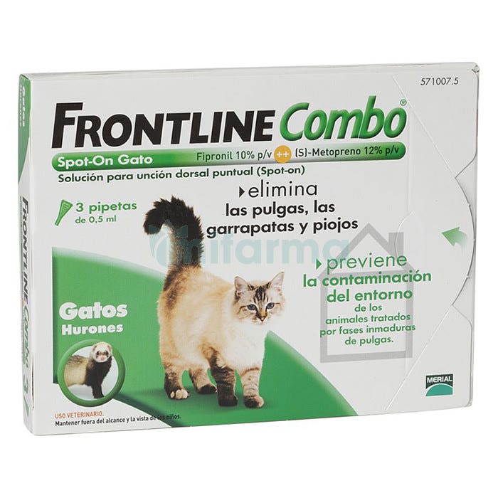 Frontline Combo Gatos 3 Pipetas