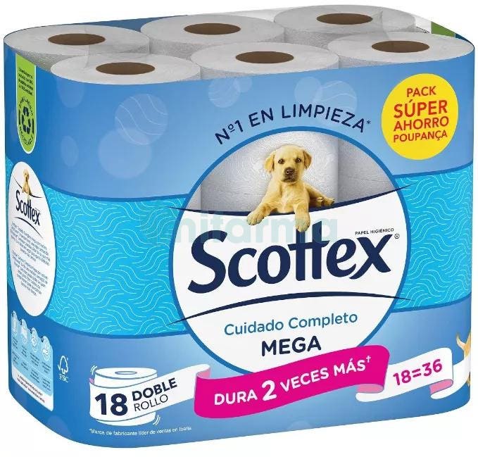 Scottex Papel Higienico Megarollo 16 uds