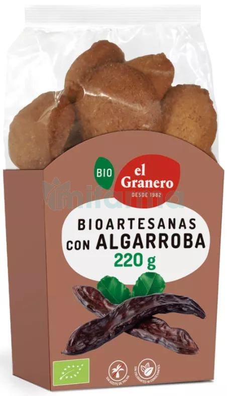 El Granero Integral Galletas Artesanas con Algarroba Bio 250 gr