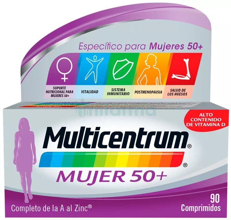 Multicentrum 50 Mujer 90 Comprimidos