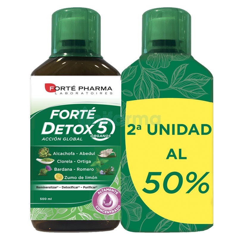 Forte Pharma Forte Detox 5 Organos 2x500 ml