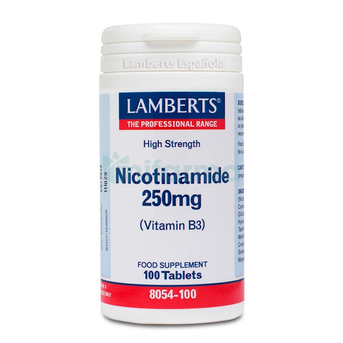 Lamberts Nicotinamida 250mg Vitamina B3