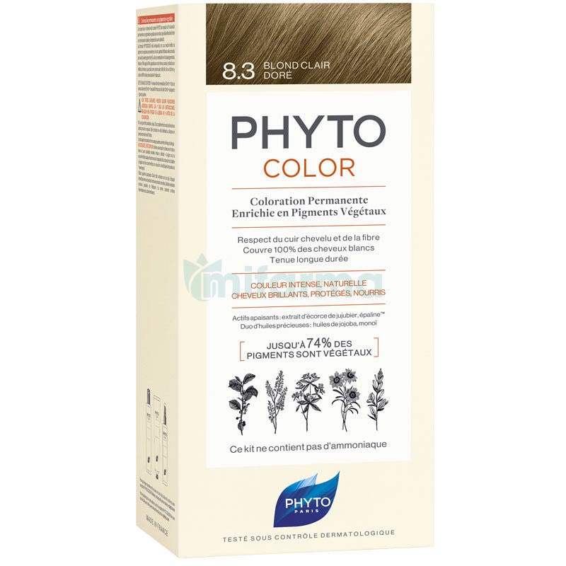 Tinte Phytocolor 8.3 Rubio Claro Dorado