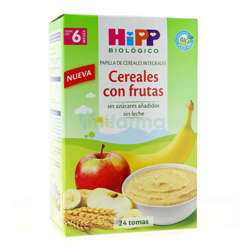 Papilla Cereales y Frutas HIPP Biologico 6m 600gr