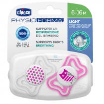 Chupete Physioforma Light Chicco Rosa 6-16m 2Uds