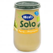 Hero Baby Solo Tarrito Pera Platano ECO 4m 190Gr