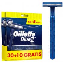 Gillette BlueII Maquinillas Afeitar Desechables Hombre 3010 uds Gratis