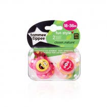 Tomme Tippee 2 Chupetes Fun Style Silicona 18-36m