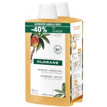 Klorane Champu Nutritivo Mango 2x400 ml