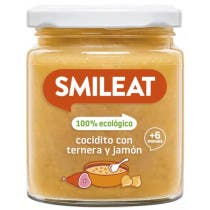 Smileat Tarrito de Cocidito con Ternera y Jamon 6m 230 gr