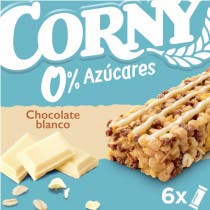 Corny Barrita Chocolate Blanco Sin Azucar Anadido 6x20 gr