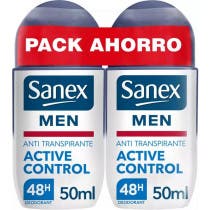 Sanex Men Active Control Desodorante Roll-On 2x50 ml