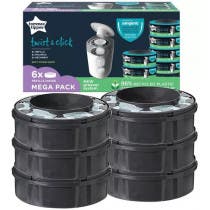 Recambios Contenedor Panales Sangenic Twist Click Tommee Tippee 6Uds