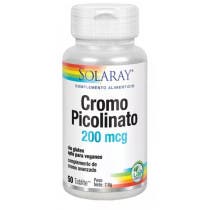 Solaray Chromium Picolinate 200 mg 50 Comprimidos
