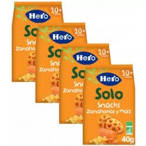 Hero Solo Snack de Zanahoria y Maiz Ecologicos 10m 4x40 gr