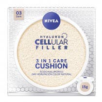 Cushion Hyaluron Cellular Filler 3 en 1 Nivea Tono Oscuro 15ml