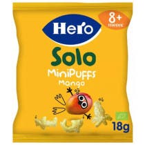 Hero Solo MiniPuffs Snack de Mango Ecologico 8m 18 gr