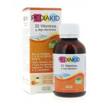 PEDIAKID 22 Vitaminas Oligoelementos Jarabe Infantil 125 ml Albaricoque