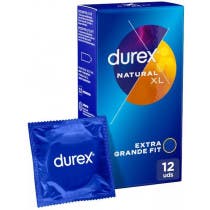 Preservativo Durex Natural Xl Easy On 12 Unidades