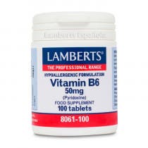 Lamberts Vitamina B6 50mg (Piridoxina) 100 Comprimidos